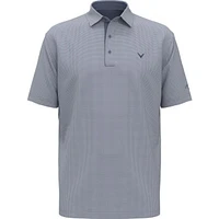 Men's Prospin Gingham Print Short Sleeve Polo