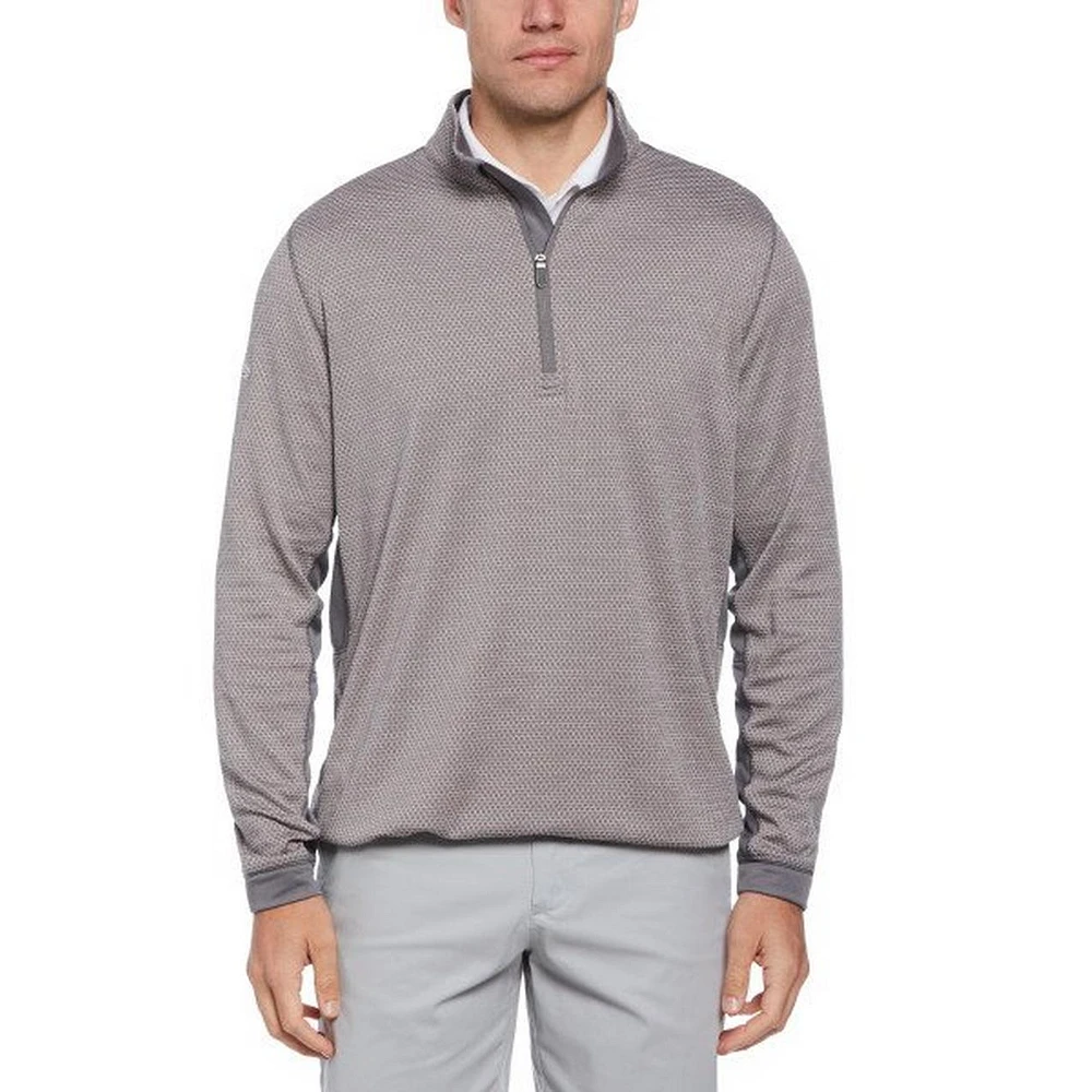Men's Midweight 1/4 Zip Hex Pullover