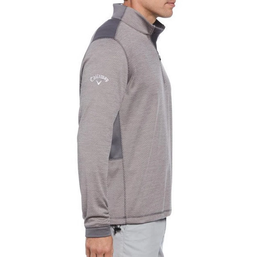 Men's Midweight 1/4 Zip Hex Pullover