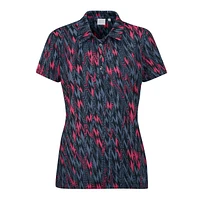 Women's Rumour Printed Short Sleeve Polo