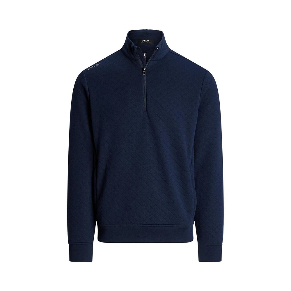 Men's Quilted Double Knit 1/4 Zip Pullover