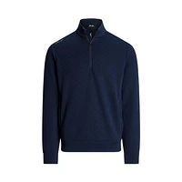 Men's Quilted Double Knit 1/4 Zip Pullover