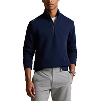 Men's Quilted Double Knit 1/4 Zip Pullover