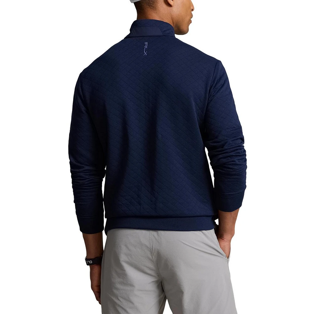 Men's Quilted Double Knit 1/4 Zip Pullover