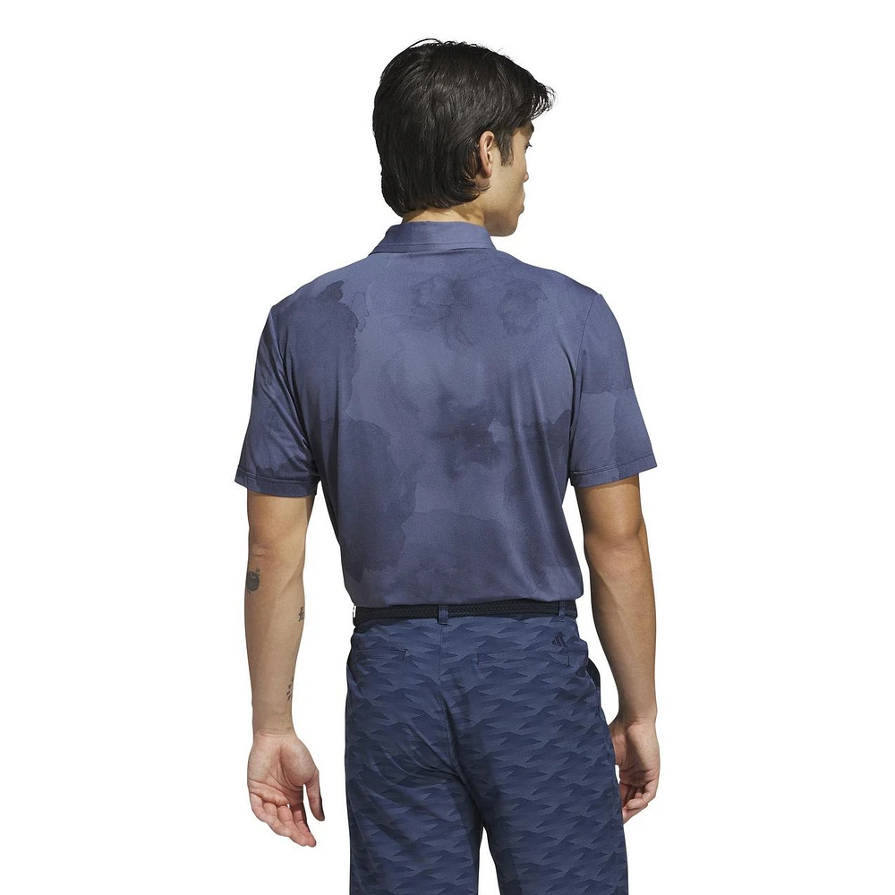 Men's Ultimate365 Printed Cool Feeling Tour Short Sleeve Polo