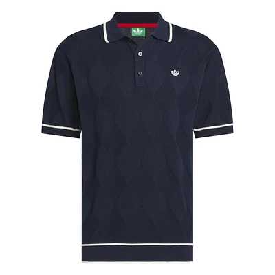 Men's Originals Argyle Knit Short Sleeve Polo