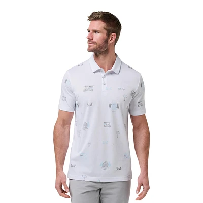 Men's Bauer x TravisMathew Snow Chance Short Sleeve Polo