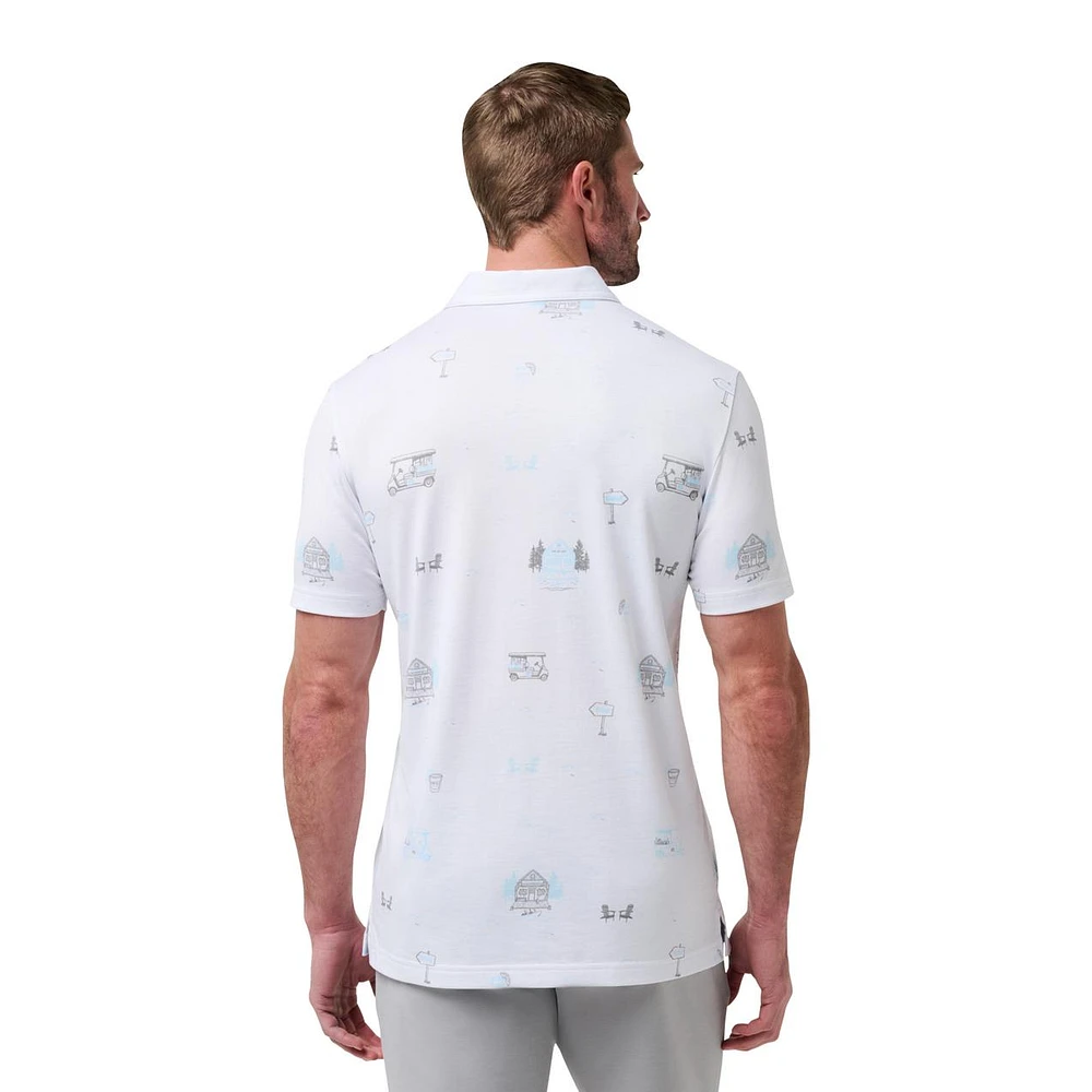 Men's Bauer x TravisMathew Snow Chance Short Sleeve Polo