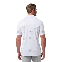 Men's Bauer x TravisMathew Snow Chance Short Sleeve Polo