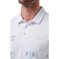 Men's Bauer x TravisMathew Snow Chance Short Sleeve Polo