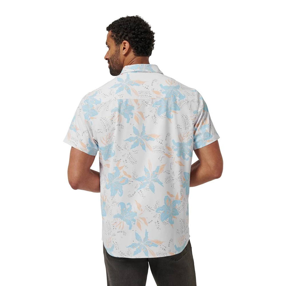 Men's Bauer x TravisMathew Board Battle Button Up Shirt