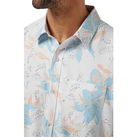 Men's Bauer x TravisMathew Board Battle Button Up Shirt