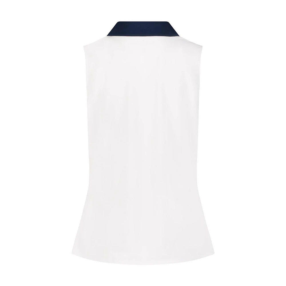 Women's Madge Side Ruched Sleeveless Polo