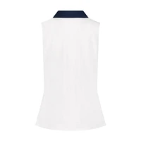 Women's Madge Side Ruched Sleeveless Polo