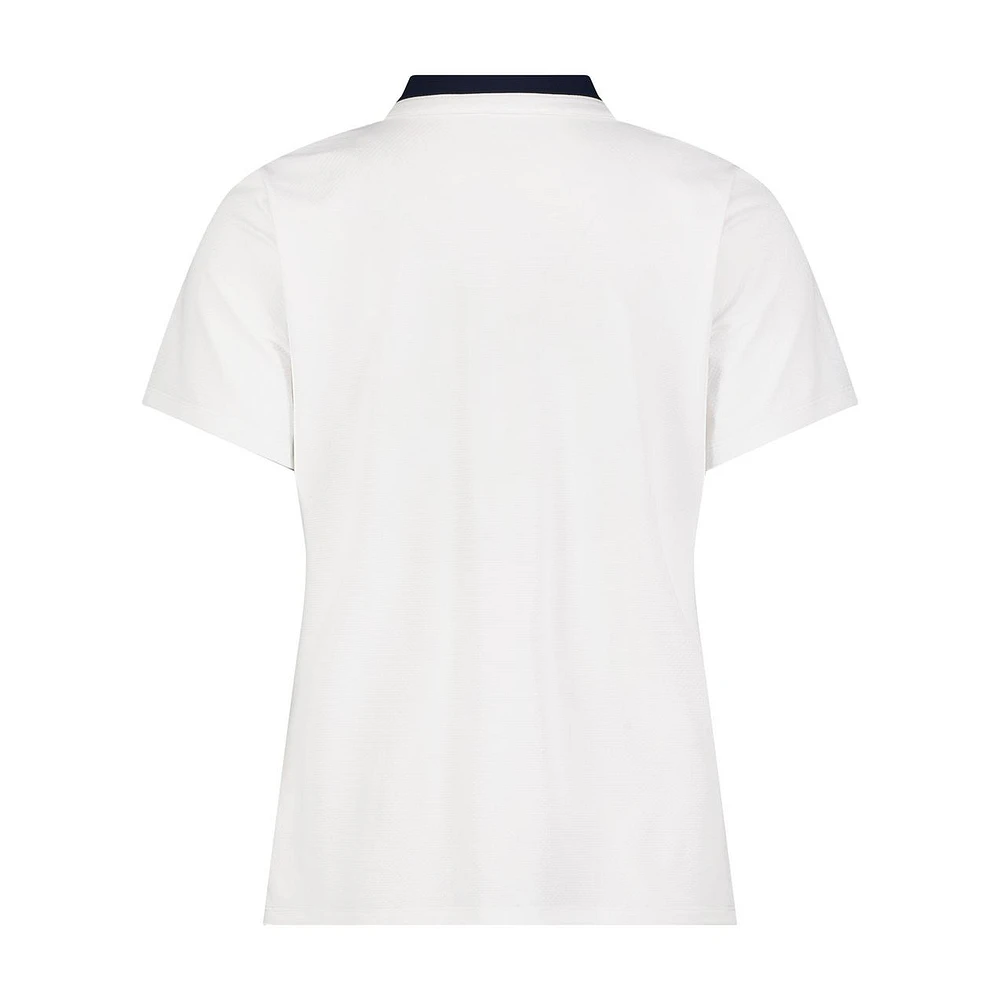 Women's Bebe Split Neck Short Sleeve Top