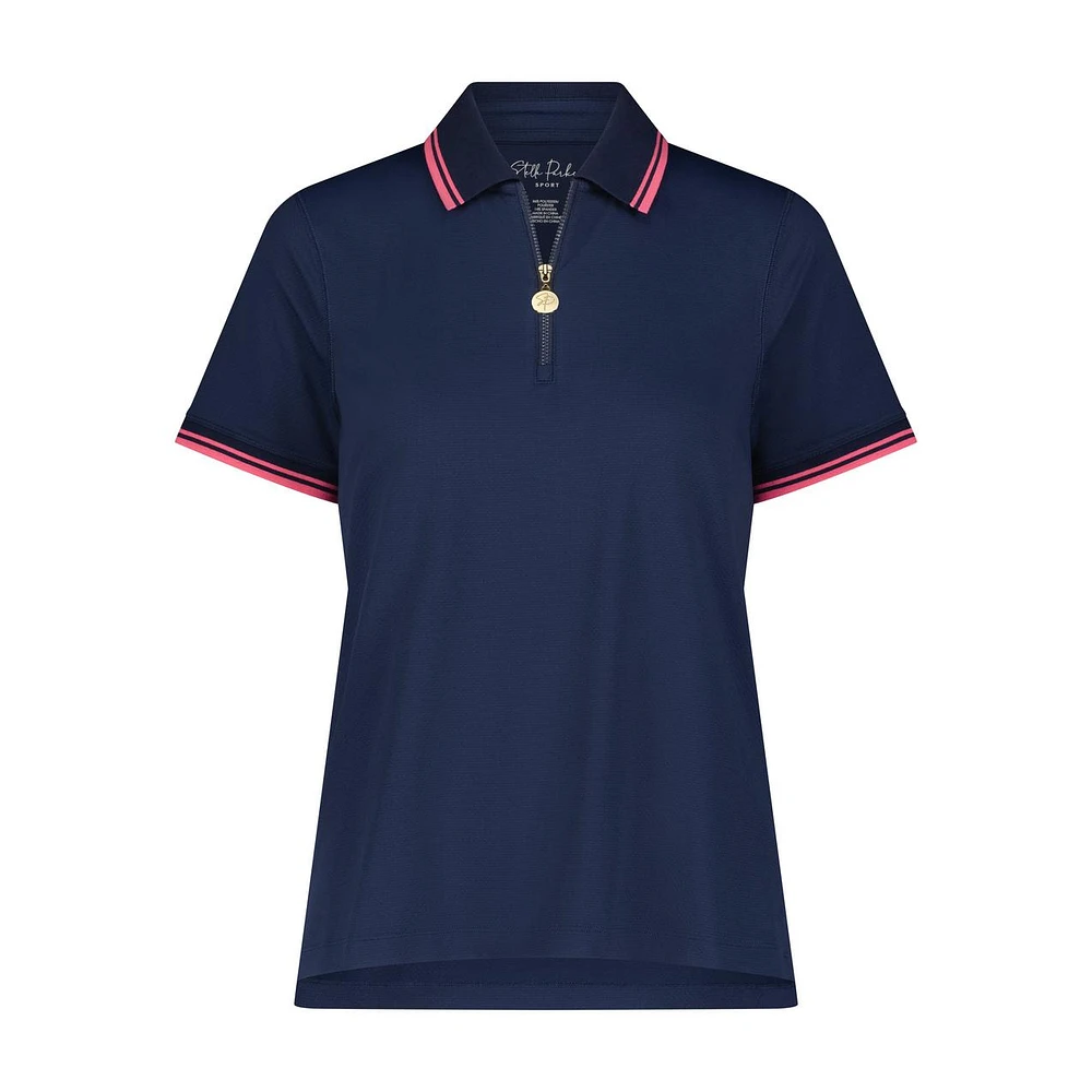 Women's Waverly 1/2 Zip Short Sleeve Polo