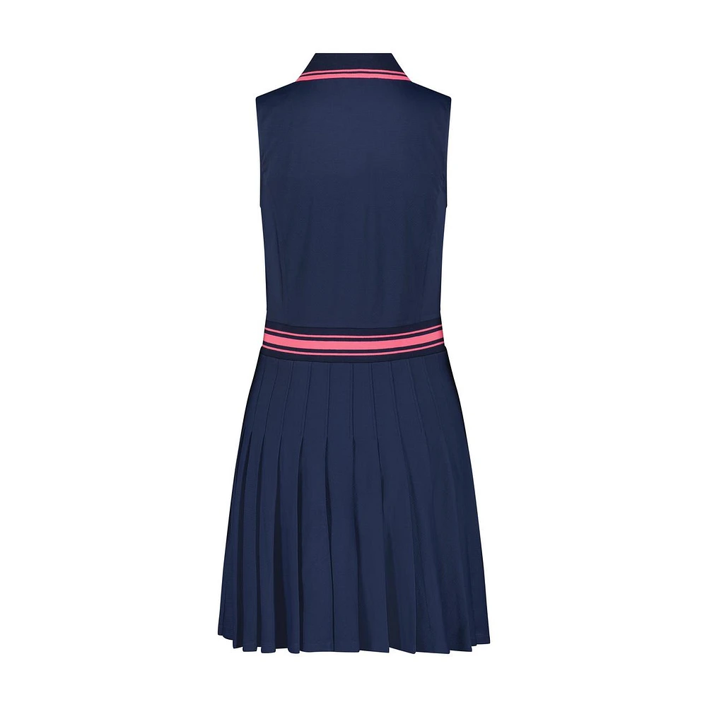 Women's Sabrina Micro Pleat Sleeveless Dress