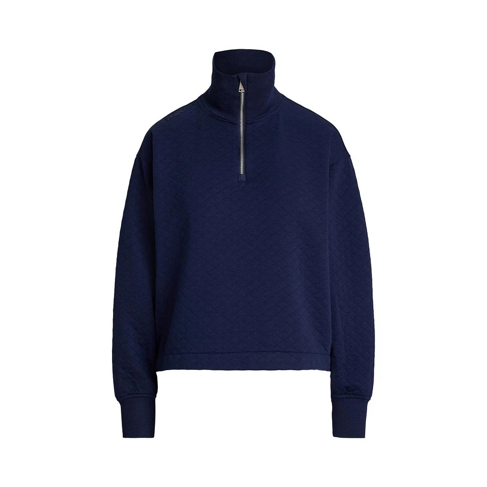 Women's Quilted Double Knit 1/2 Zip Pullover