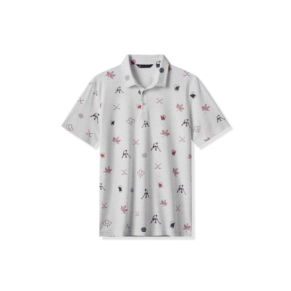 Men's Canada AOP Hockey Short Sleeve Polo
