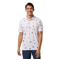 Men's Canada AOP Hockey Short Sleeve Polo
