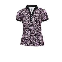 Women's Pink Stealth Short Sleeve Polo