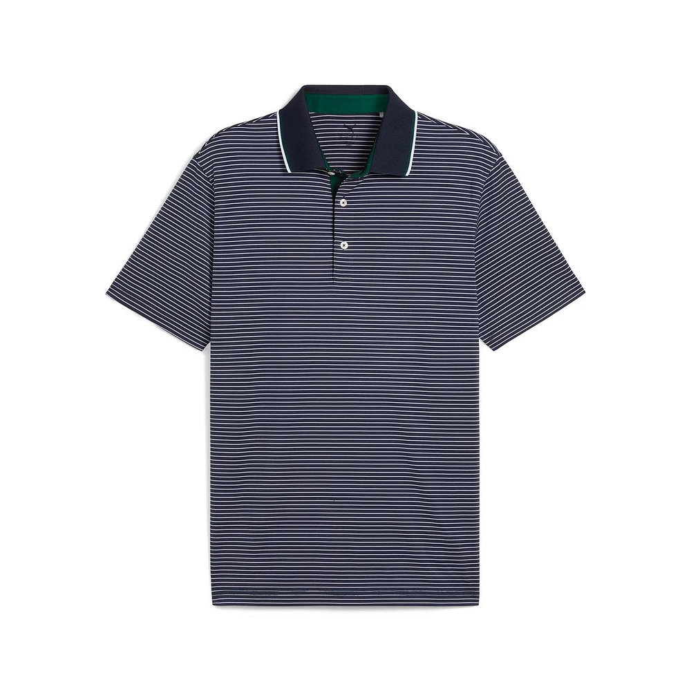 Men's MATTR Elevated Stripe Short Sleeve Polo