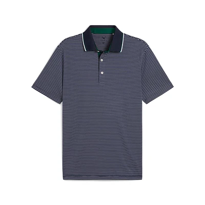 Men's MATTR Elevated Stripe Short Sleeve Polo