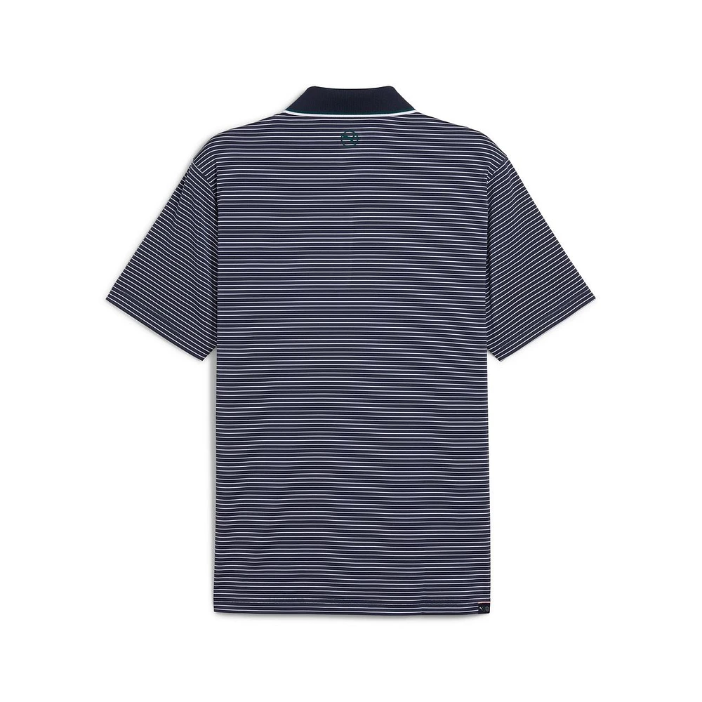 Men's MATTR Elevated Stripe Short Sleeve Polo