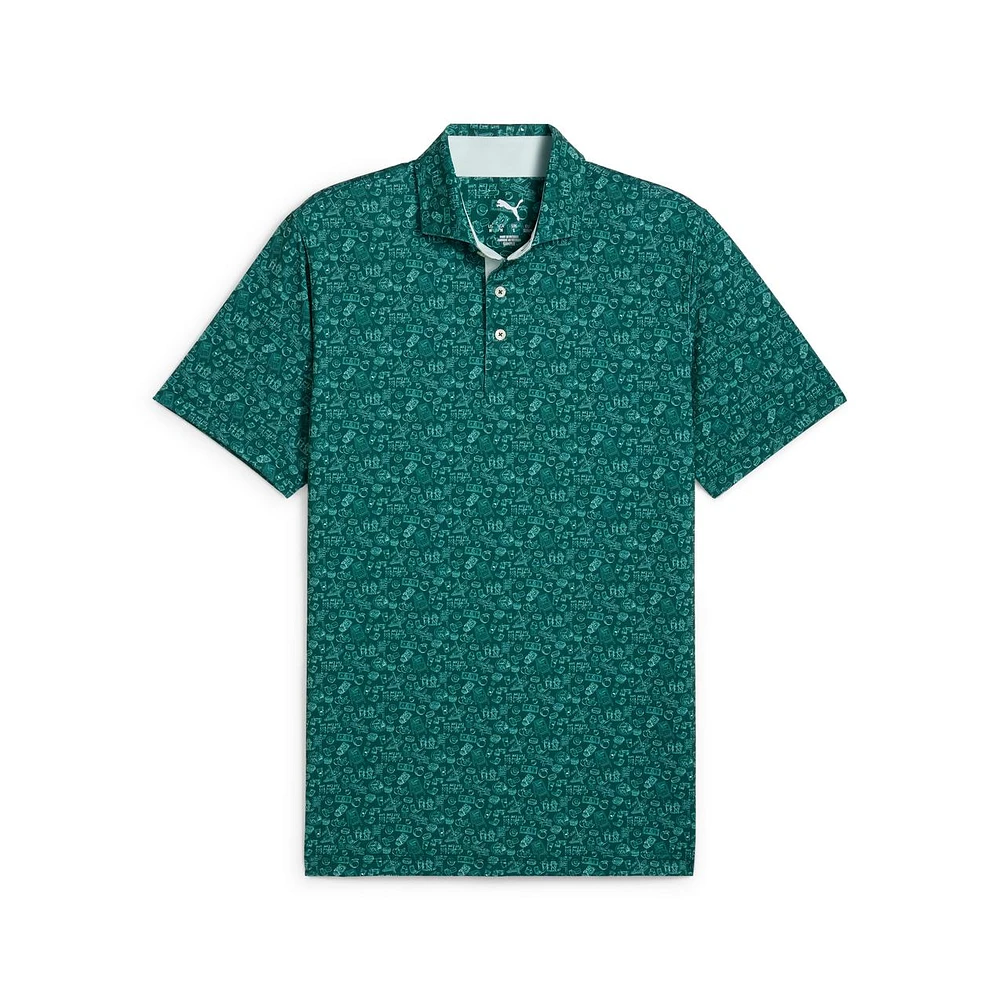 Men's MATTR Peach Stand Short Sleeve Polo