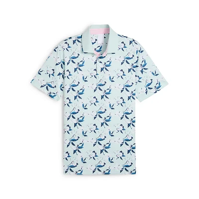 Men's Puma x AP Spring Floral Short Sleeve Polo