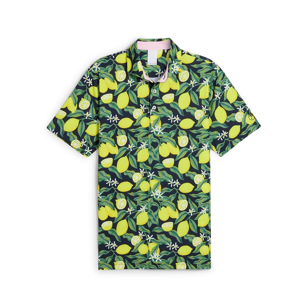 Men's Puma x AP Lemon Branch Short Sleeve Polo