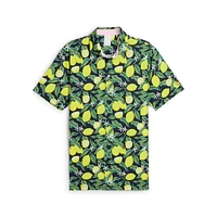 Men's Puma x AP Lemon Branch Short Sleeve Polo