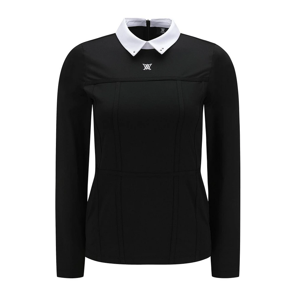 Women's Modified Long Sleeve Polo