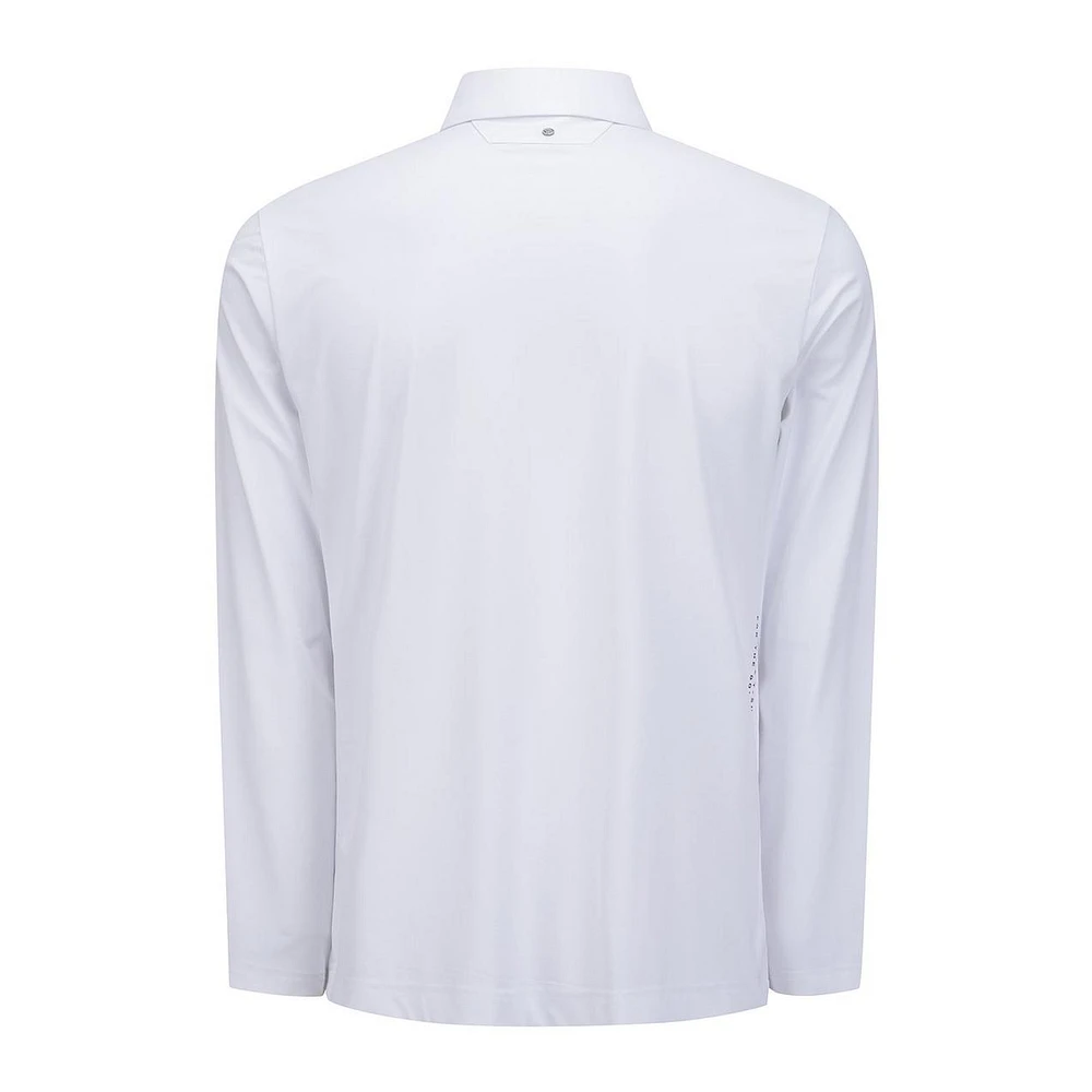 Men's Arm Stripe Long Sleeve Polo