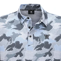 Men's Layered Camo Long Sleeve Polo