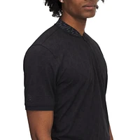 Men's Curry Zip Short Sleeve Polo