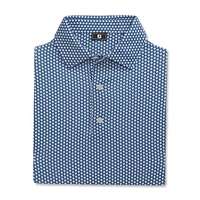 Men's Houndstooth Geo Lisle Short Sleeve Polo