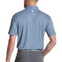 Men's Houndstooth Geo Lisle Short Sleeve Polo