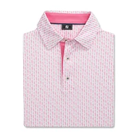 Men's Figure Print Lisle Short Sleeve Polo