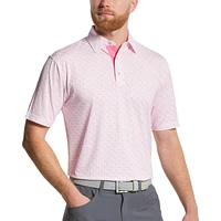 Men's Figure Print Lisle Short Sleeve Polo