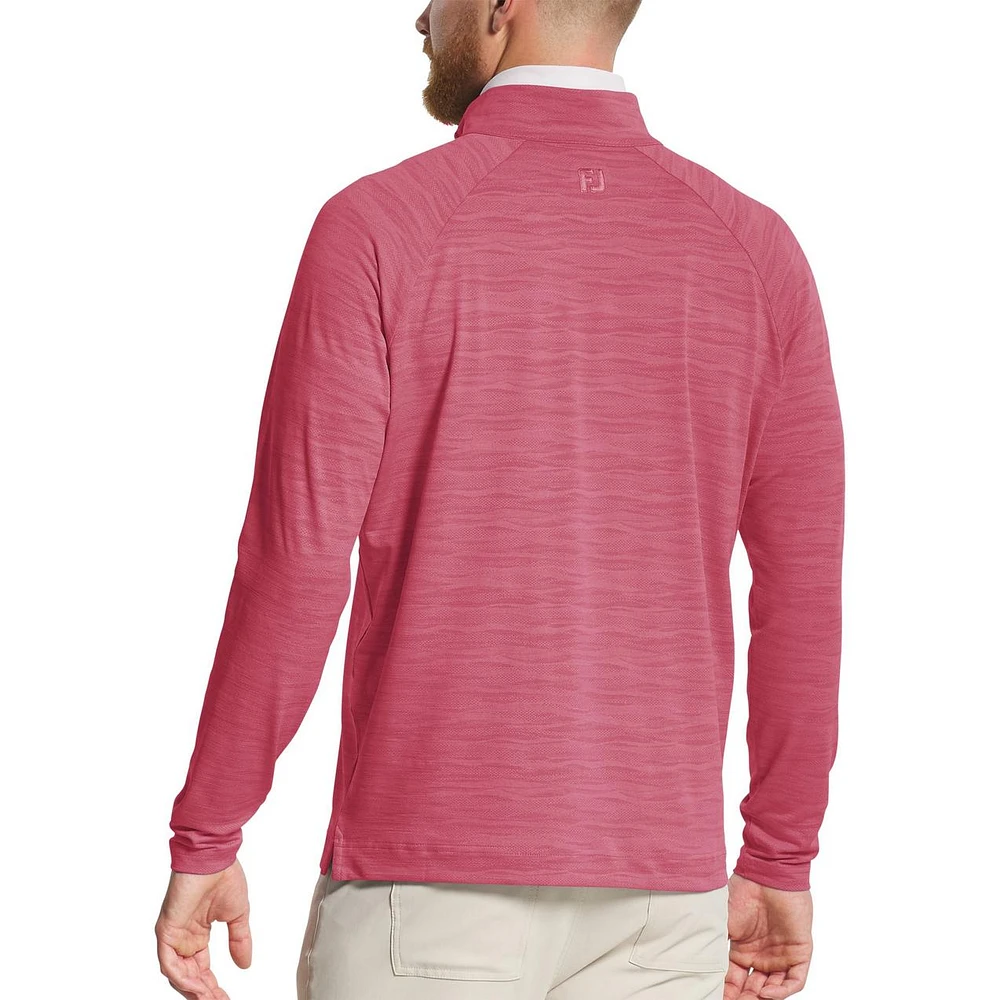Men's Wave Jacquard Chill-Out 1/4 Zip Sweater