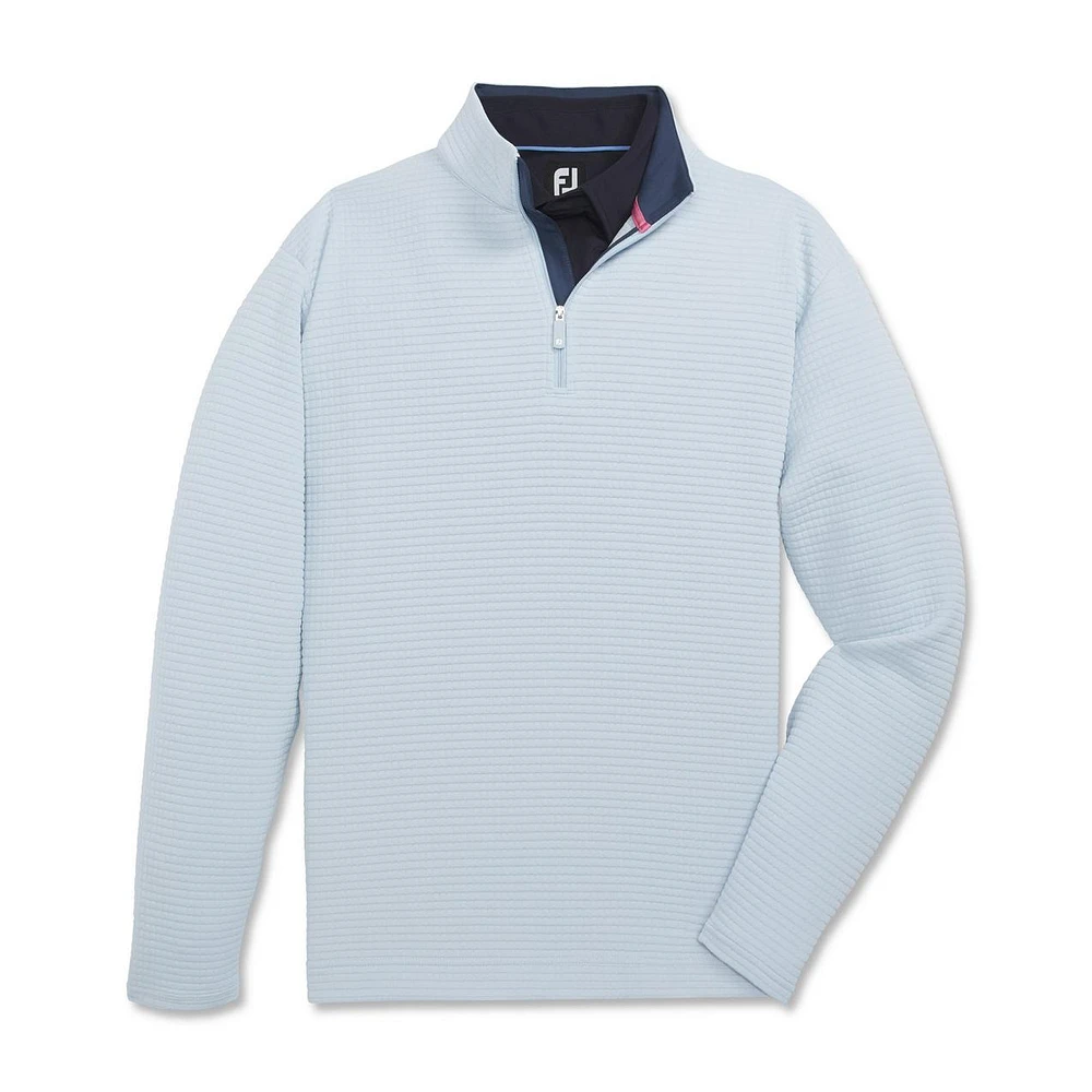 Men's Quilt Texture Chill-Out 1/4 Zip Sweater