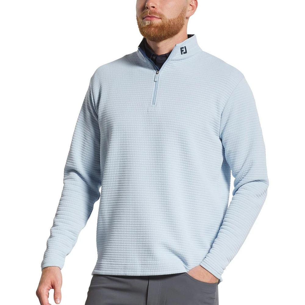 Men's Quilt Texture Chill-Out 1/4 Zip Sweater