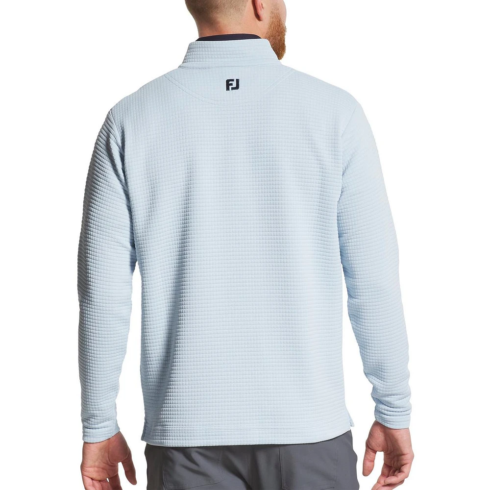 Men's Quilt Texture Chill-Out 1/4 Zip Sweater