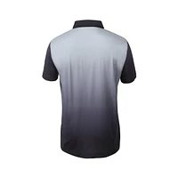 Men's Button Up Screen Print Technical Jersey Short Sleeve Polo