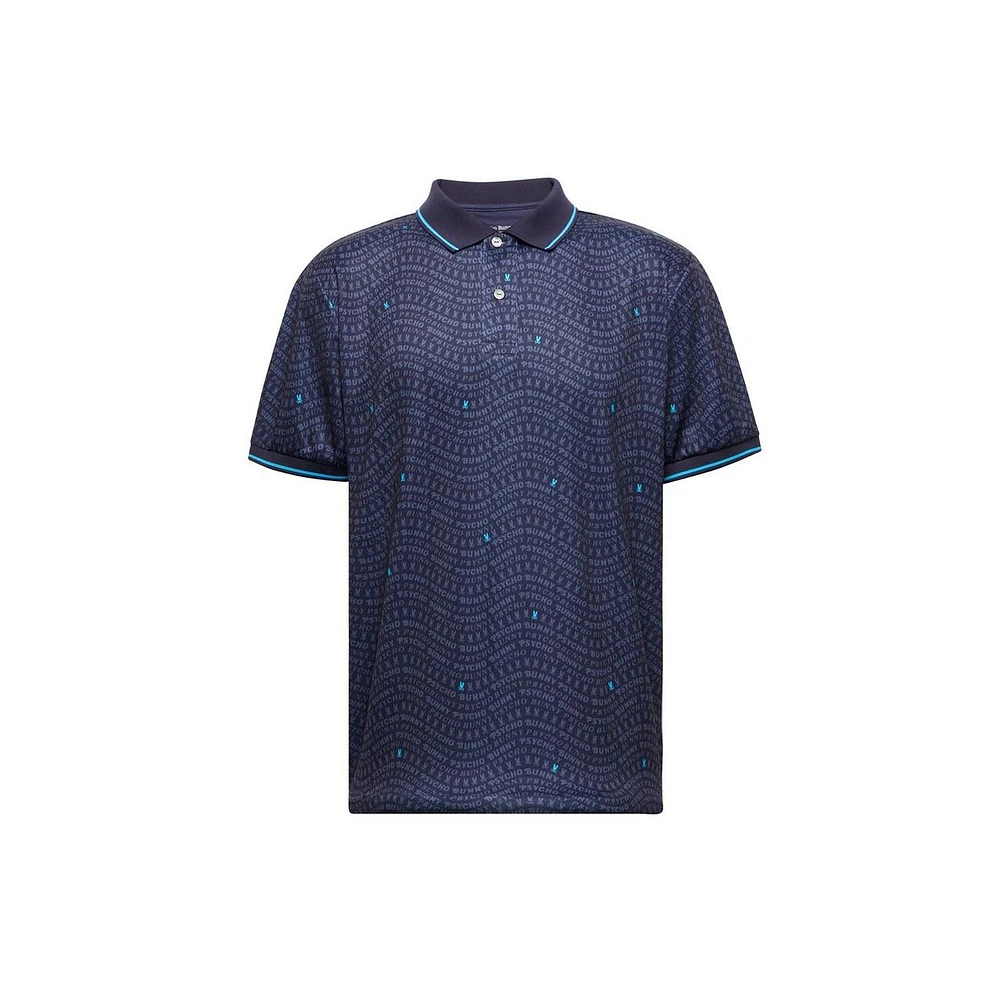 Men's Winston All Over Print Short Sleeve Polo
