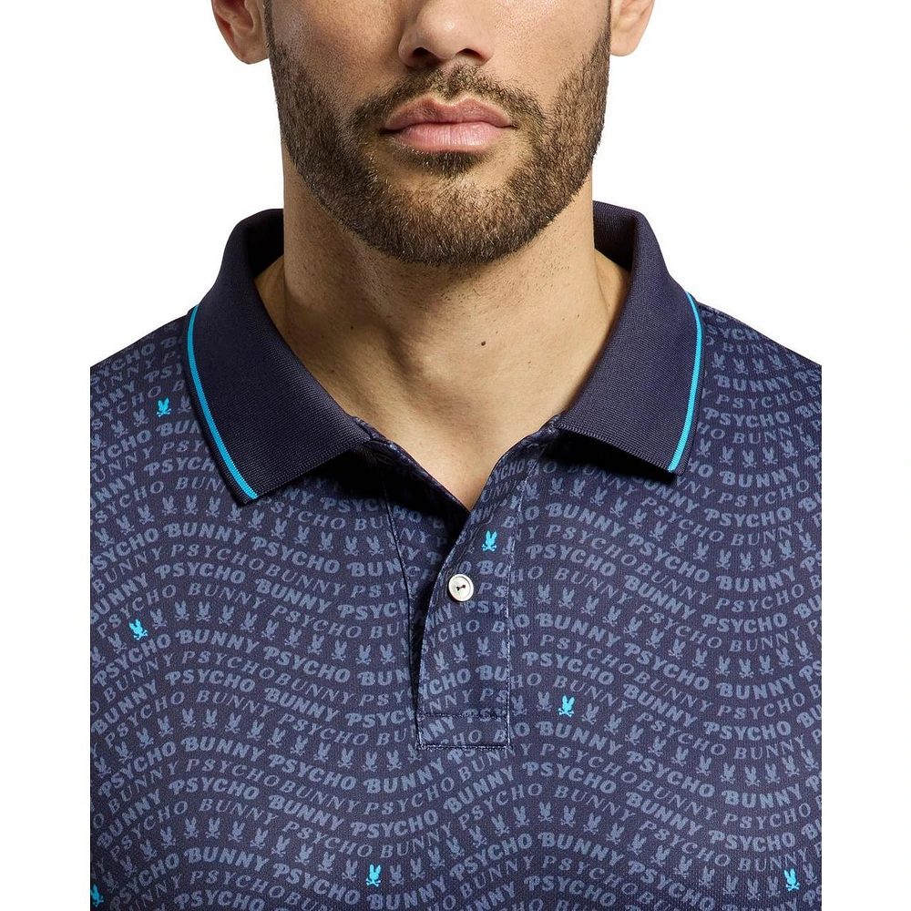 Men's Winston All Over Print Short Sleeve Polo