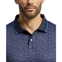 Men's Winston All Over Print Short Sleeve Polo