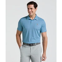 Men's Pete's Bowtie Micro Print Short Sleeve Polo