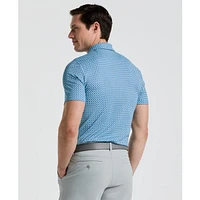 Men's Pete's Bowtie Micro Print Short Sleeve Polo